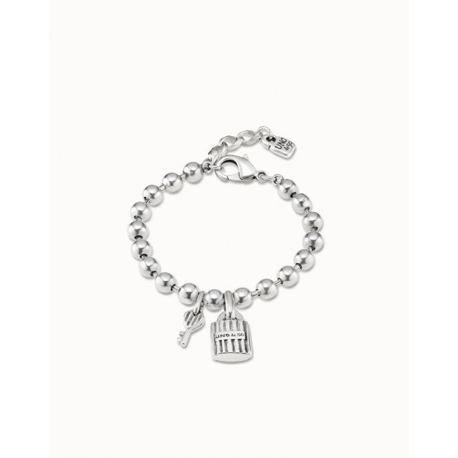 UNO de 50 Silver Key Bracelet PUL2305MTL000U 