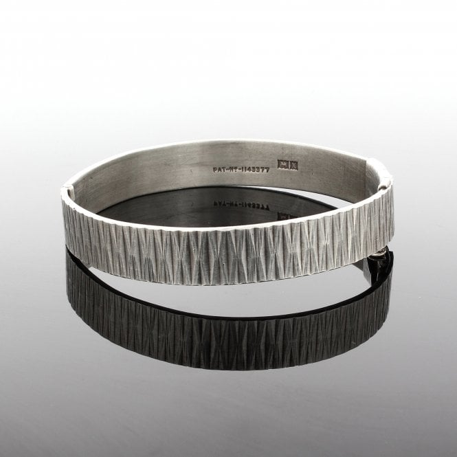 Vintage 1935 Hallmarked Solid Silver Hinged Bangle