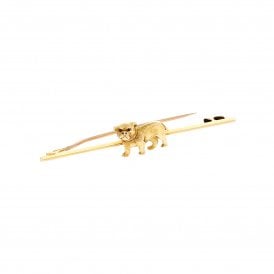 9ct Gold Pug Dog Brooch