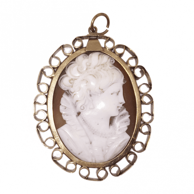 Vintage Cameo Victorian 9ct Pendant