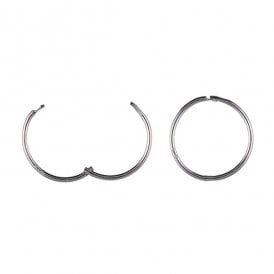 9ct 14mm Plain Hinged Sleeper AQ4002