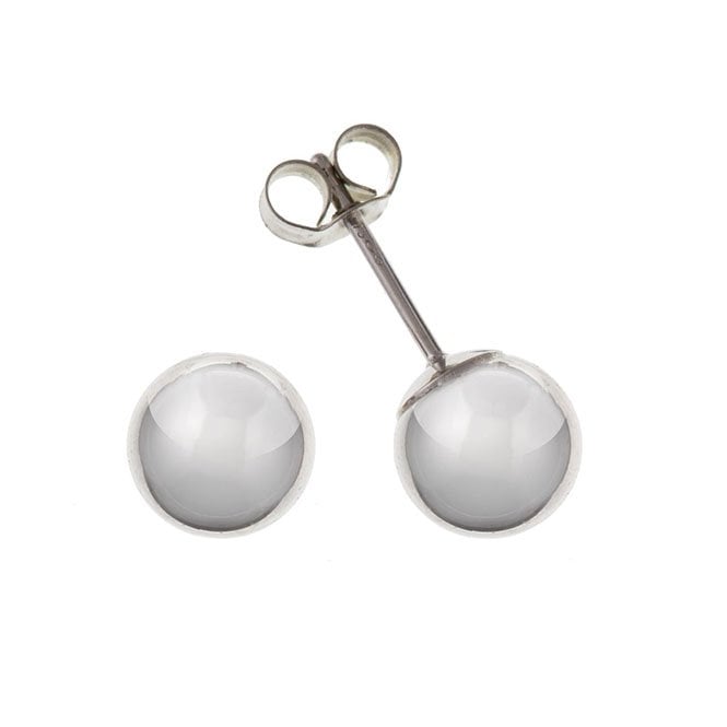 White Gold 9ct 4mm Ball Stud Earrings AP4071 