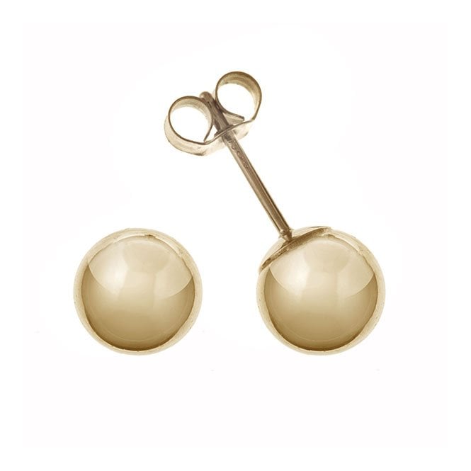 Yellow Gold 9ct 4mm Ball Stud Earrings AP0091 
