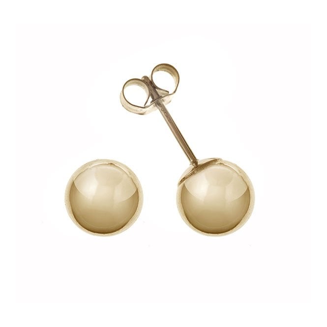 Yellow Gold 9ct 8mm Ball Stud Earrings AP0096 