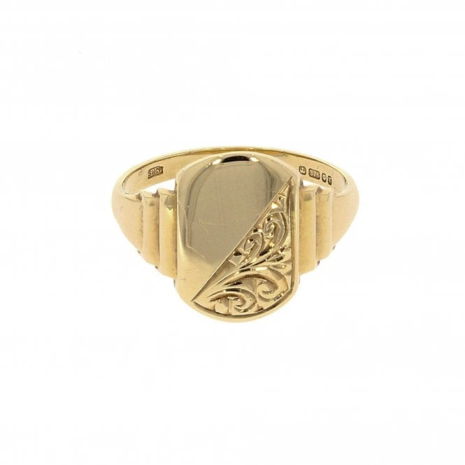 Yellow Gold Signet Ring 