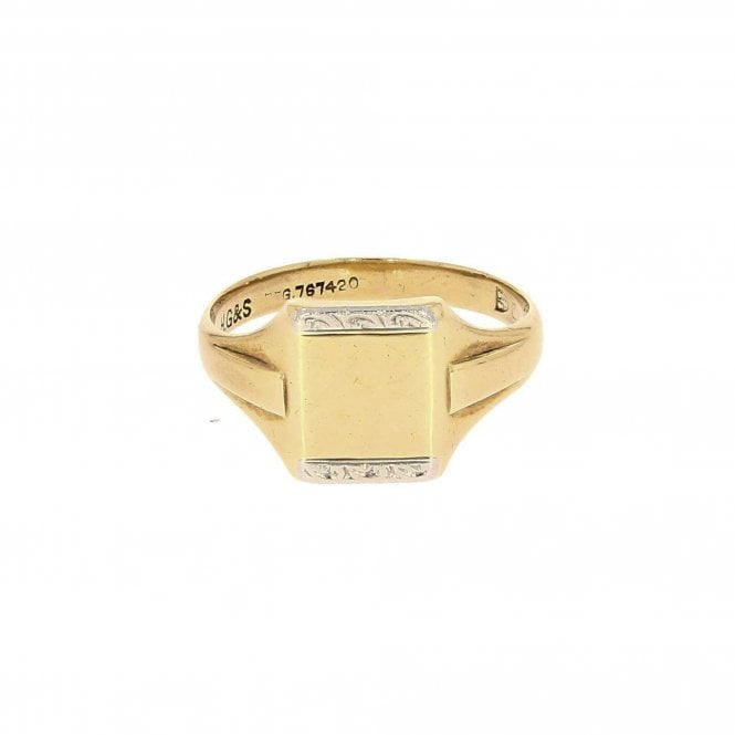 Yellow Gold Signet Ring 