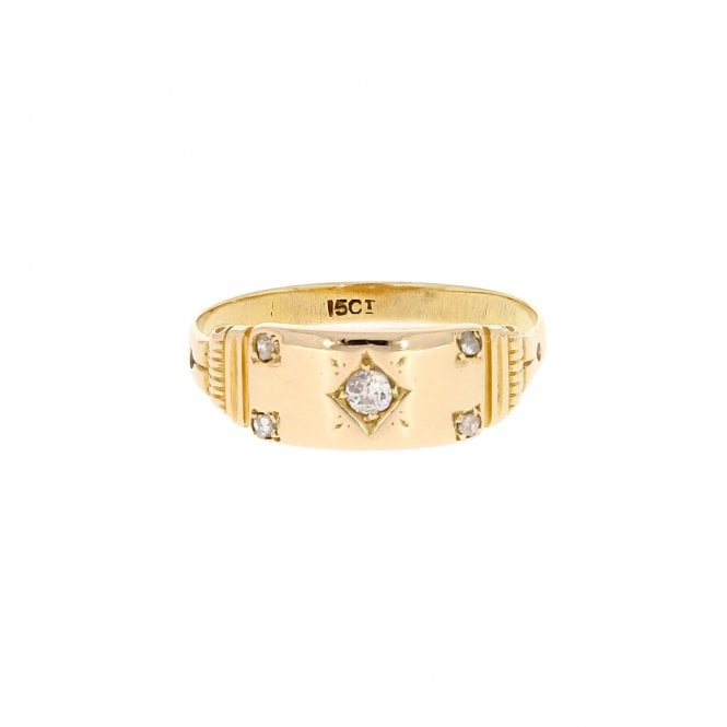 Yellow Gold Signet Ring 